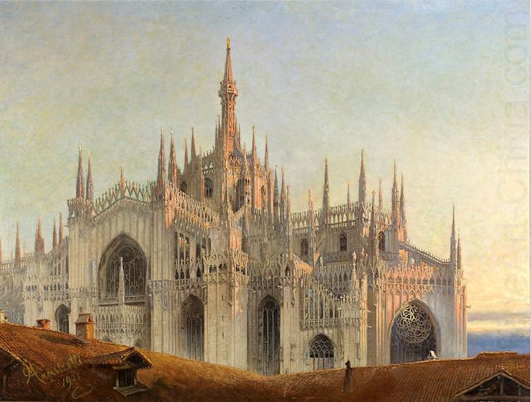 Emilio Magistretti Quasi aurora consurgens the Cathedral. General exterior view from the east china oil painting image